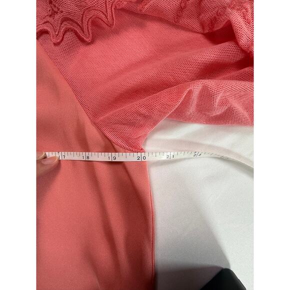 Kobi Halperin Daphne Embroidered Mesh-Sleeve Silk Blouse in Sherbet Pink Size S - Picture 15 of 16